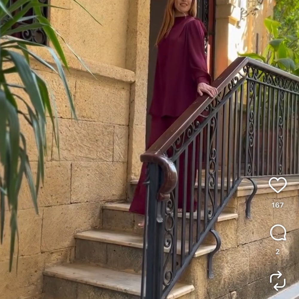 Elegant Purple Women's Dress